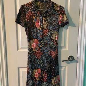 Vintage collar shirt dress (s/m)